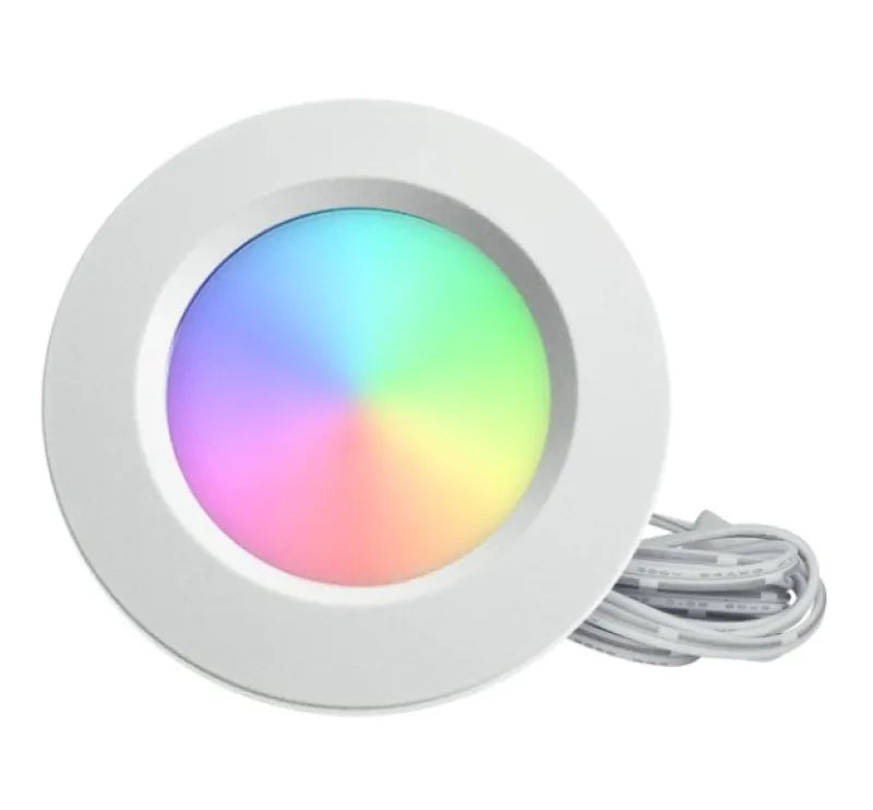 Rgbw Led Module 12v Rond RGBW Round Puck Light 4W 12V LED Westgate White | Warehouse-Lighting.com