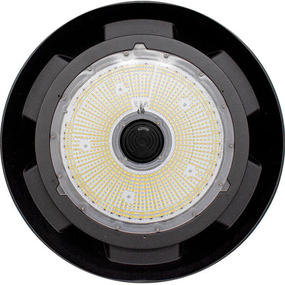 LED Sensor Ready UFO High Bay, 18,750 Lumen Max, Wattage Selectable and CCT Selectable, 120-277V, Black or White Finish