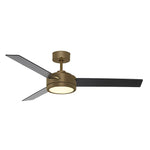 52" 3-Blade Ceiling Fan with Remote, 18W, CCT Selectable, 120V