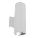 4" LED Outdoor Wall Cylinder Up/Down Light with Photocell, 1600 Lumen Max, Wattage and CCT Selectable, Bronze, Nickel, White, Black, and Antique Bronze Finish