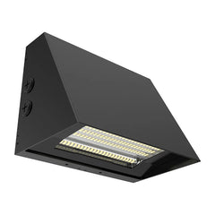LED Cutoff Wall Pack, 8100 Lumen Max, Wattage and CCT Selectable, Adjustable Throw, Integrated Photocell, 120-277V