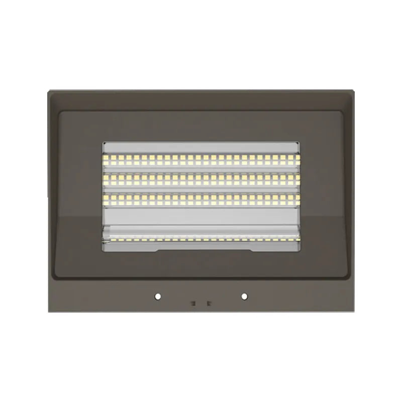 LED Cutoff Wall Pack, 8100 Lumen Max, Wattage and CCT Selectable, Adjustable Throw, Integrated Photocell, 120-277V