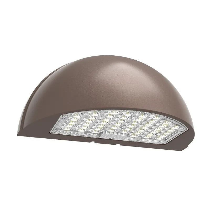 HalfMoon Wall Pack, 10,800 Lumen Max, Wattage and CCT Selectable
