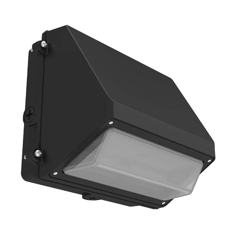 LED Full Cutoff Wall Pack, 5400 Lumen Max, Wattage and CCT Selectable, Adjustable Throw, Integrated Photocell, 120-277V