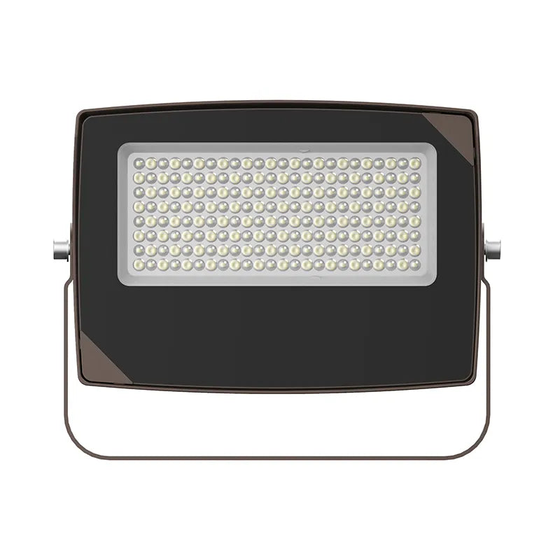 Round-Back Flood Light with U Bracket,7000 Lumens, Wattage and CCT Selectable, Photocell Included, 120-277V