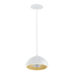 8" LED Pendant Light, 650 Lumens, 8W, 3000K, 120V, White, Black or Copper Finish