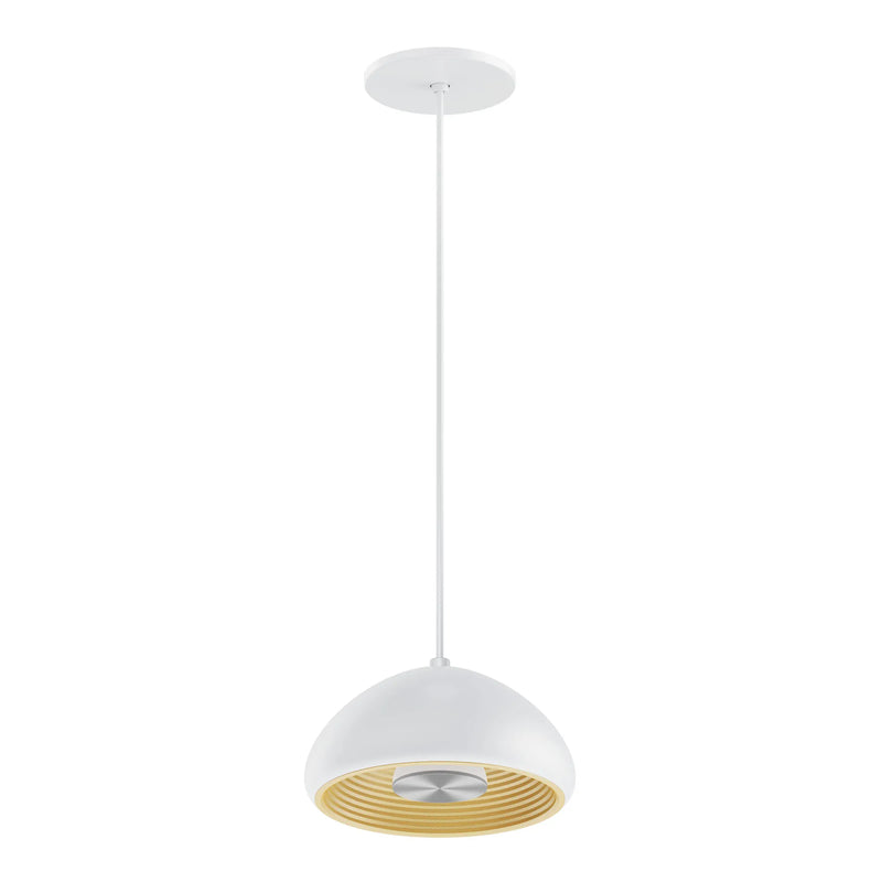 8" LED Pendant Light, 650 Lumens, 8W, 3000K, 120V, White, Black or Copper Finish