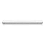 A long, slim white linear light fixture shown horizontally against a plain white background.