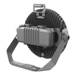 Industrial commercial light with a black and gray design on a white background