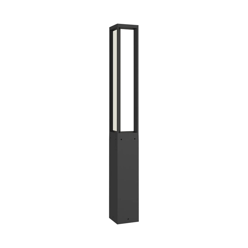 Square LED Bollard, 2,040 Lumen Max, Wattage and CCT Selectable, Regressed All-Lens, 120-277V