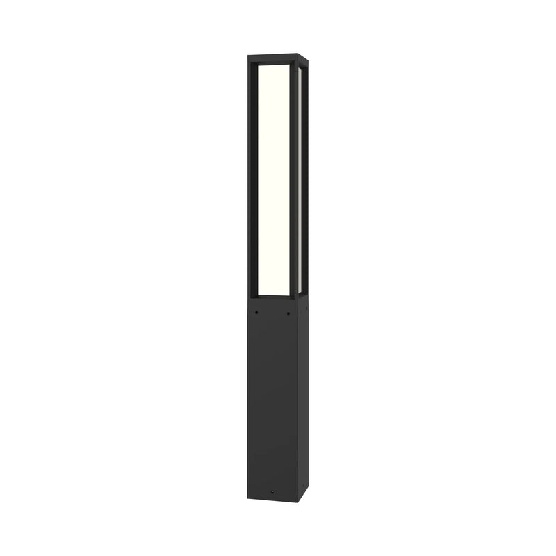 Square LED Bollard, 2,040 Lumen Max, Wattage and CCT Selectable, Regressed All-Lens, 120-277V