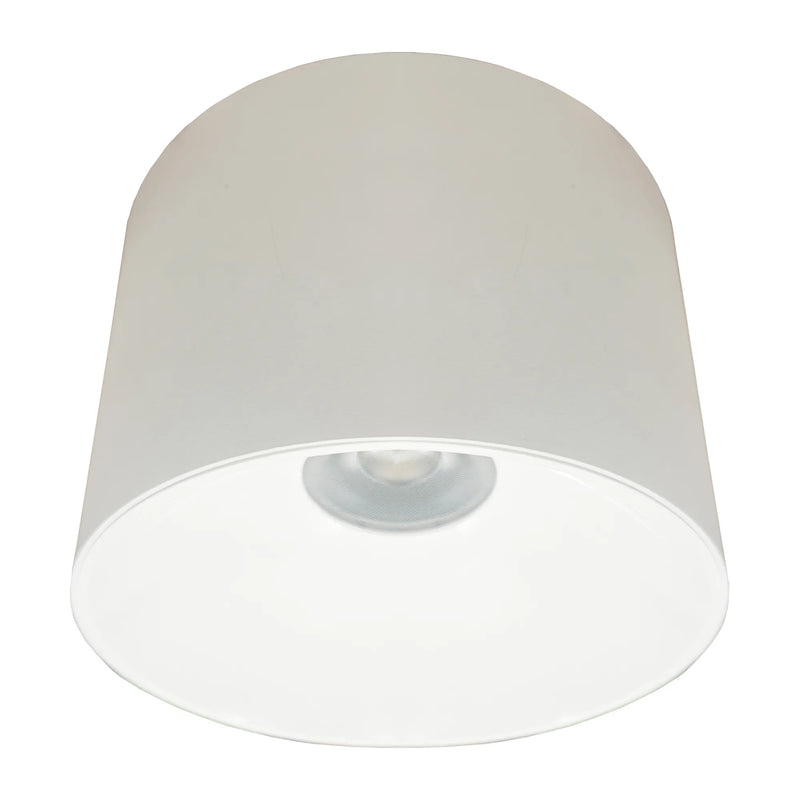 8" LED Cylinder Light, 4000 Lumen Max, Wattage and CCT Selectable,120-277V, Black or White Finish