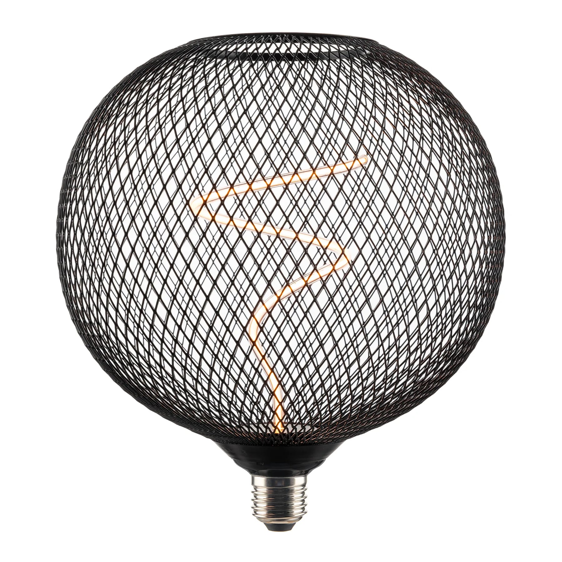 Round Metal Mesh 8in Dia. Decorative Pendant Lamp with E26 Base