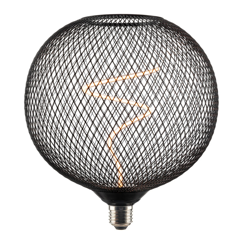 Round Metal Mesh 8in Dia. Decorative Pendant Lamp with E26 Base