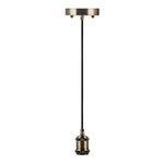 6FT Decorative Socket Pendant, Black Cord, 066 Series