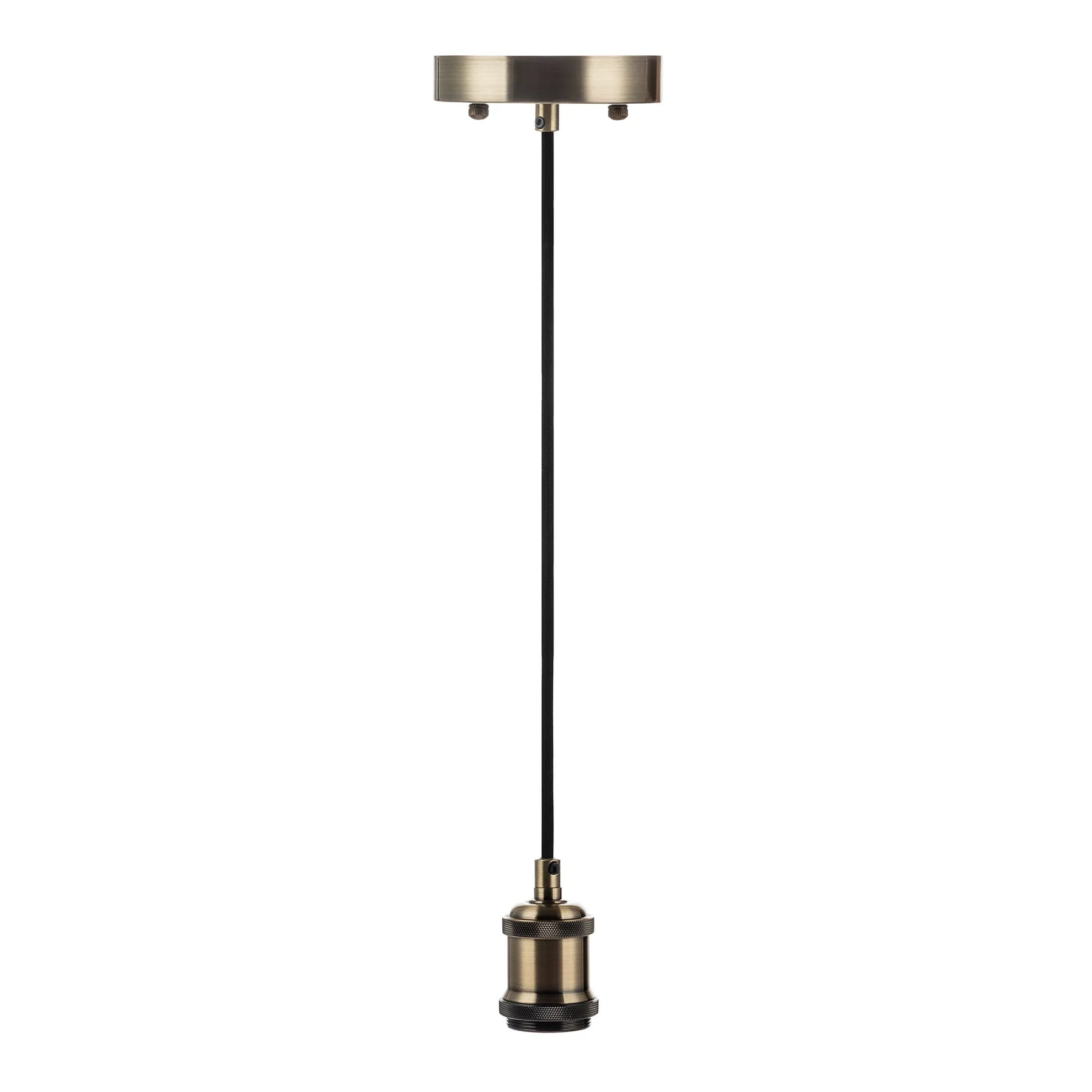 6FT Decorative Socket Pendant, Black Cord, 066 Series