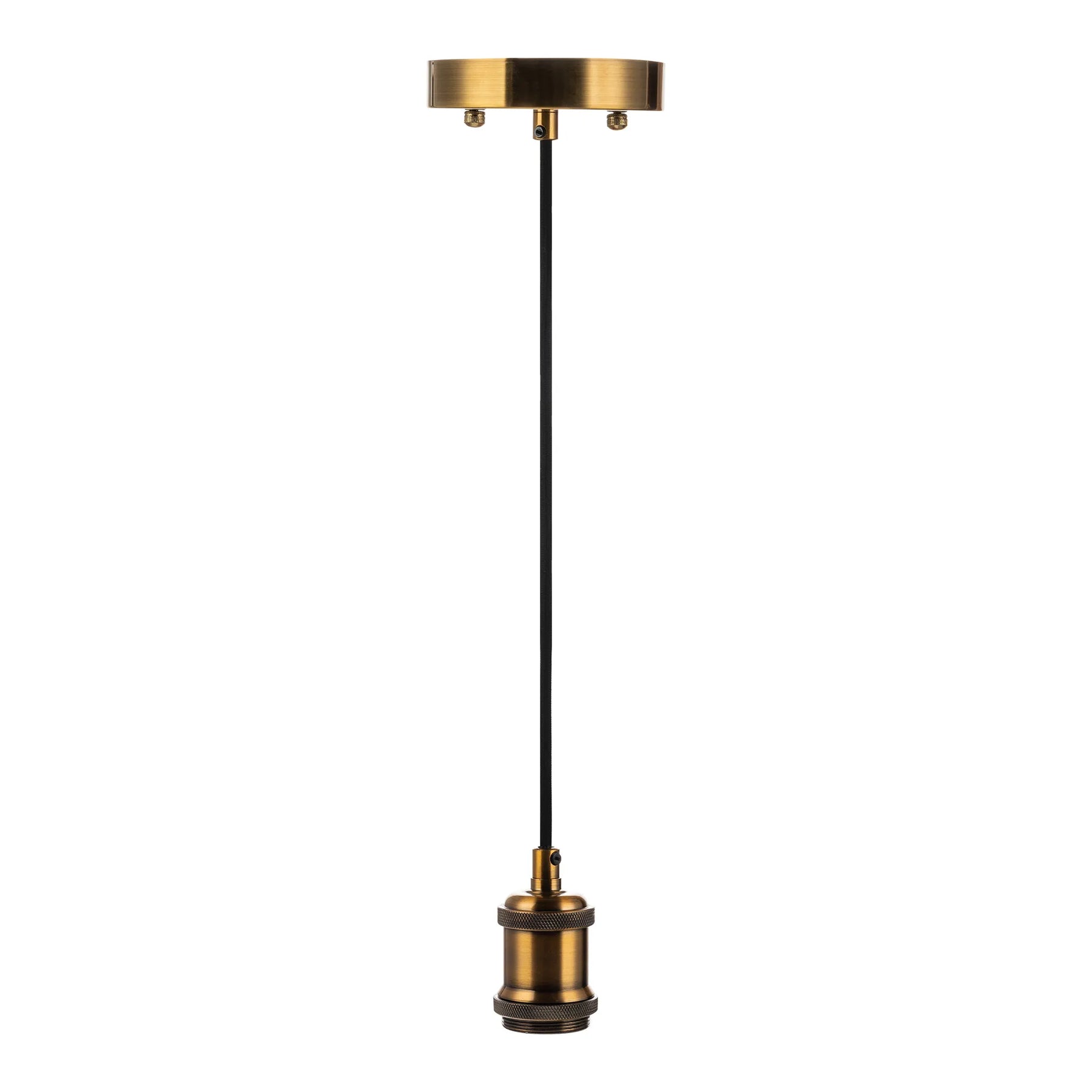 6FT Decorative Socket Pendant, Black Cord, 066 Series
