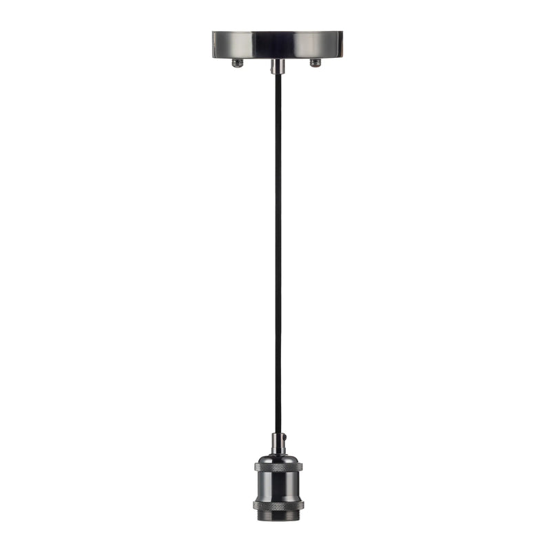 6FT Decorative Socket Pendant, Black Cord, 066 Series