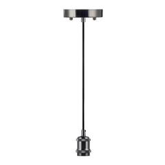 6FT Decorative Socket Pendant, Black Cord, 066 Series