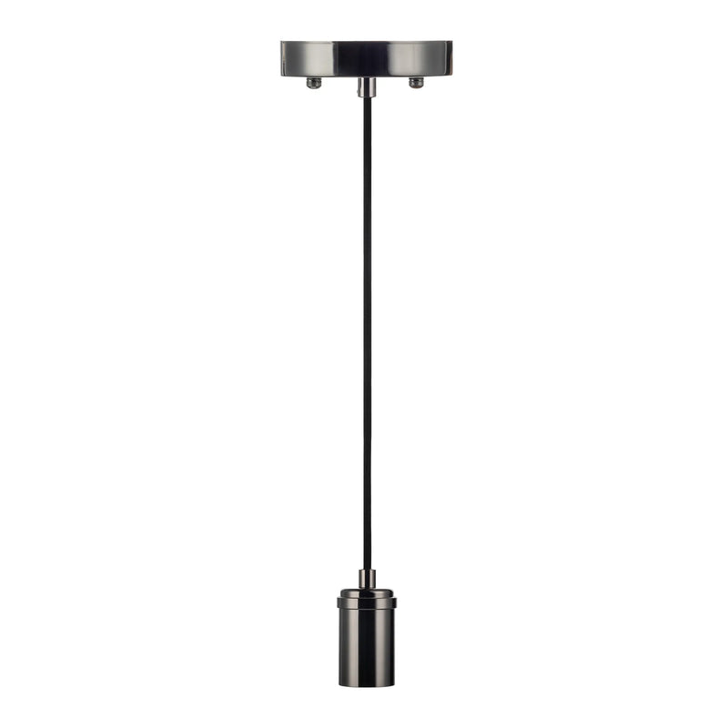 6FT Decorative Socket Pendant, Black Cord, 722 Series