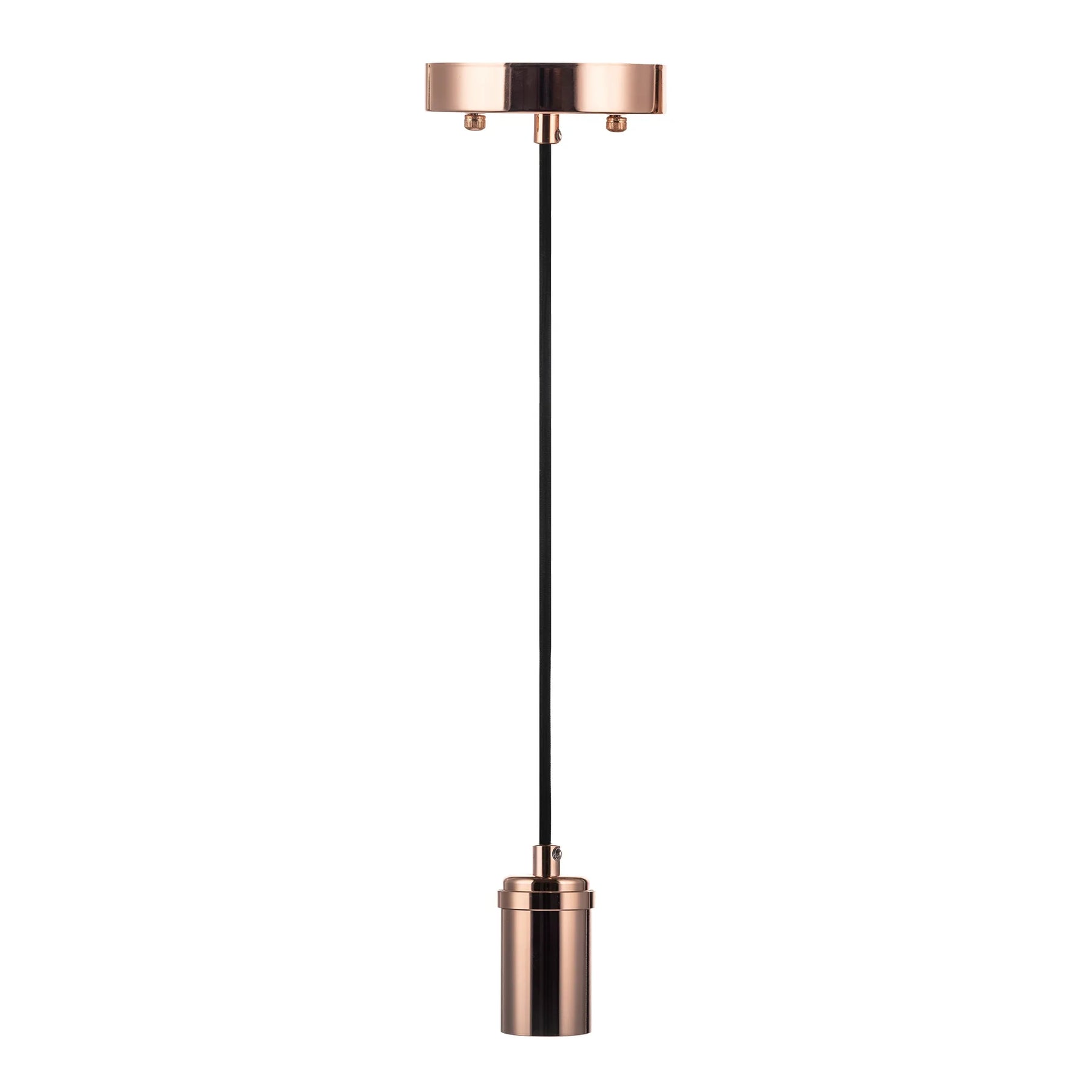 6FT Decorative Socket Pendant, Black Cord, 722 Series