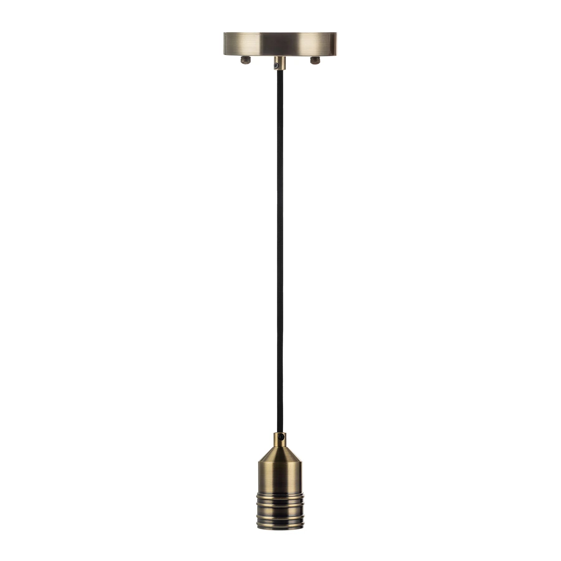 6FT Decorative Socket Pendant, Black Cord, 761 Series