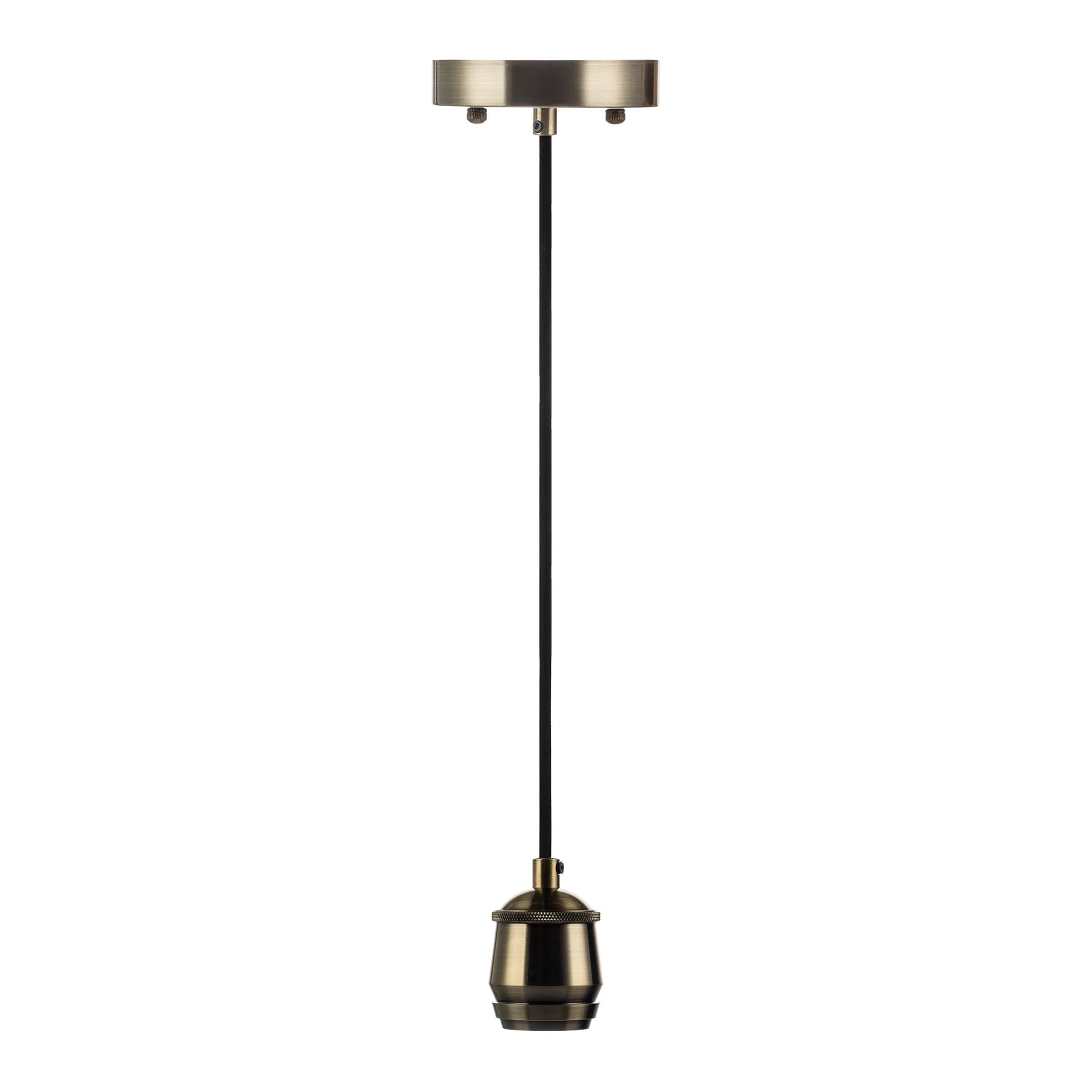 6FT Decorative Socket Pendant, Black Cord, 974 Series