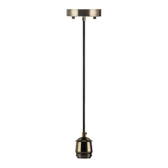 6FT Decorative Socket Pendant, Black Cord, 974 Series