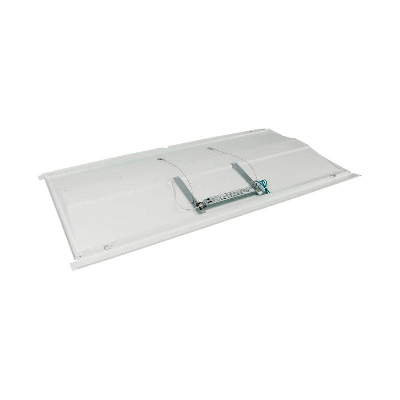 A white rectangular LED light panel with a transparent dome cover and a central mounting bracket, shown on a plain white background.