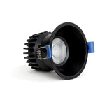 2" LED Round Recessed Light, 900 Lumens, 12W, CCT Selectable, 120V, White or Black