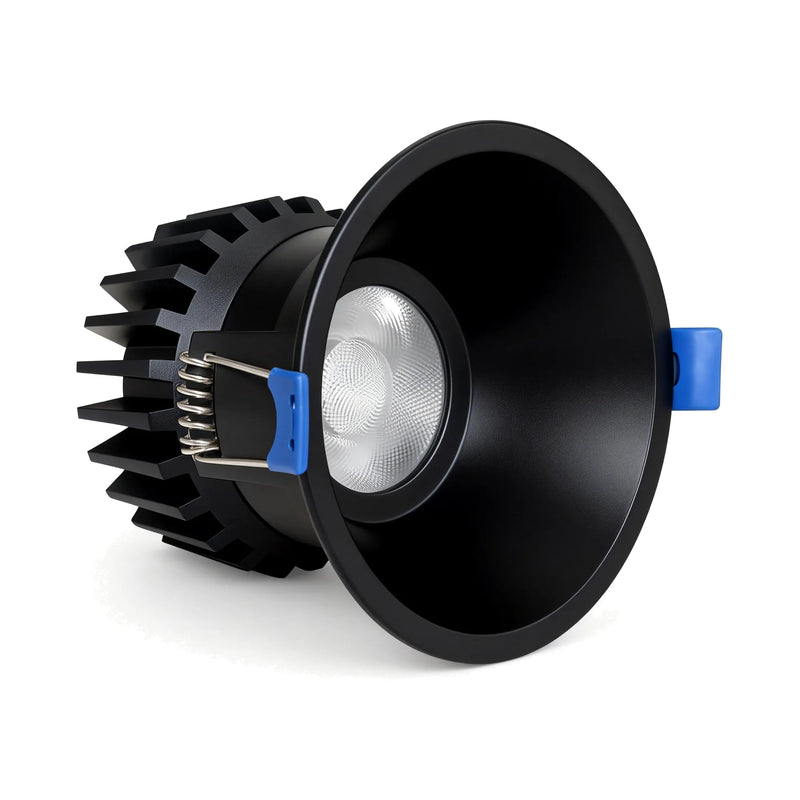 3" LED Round Recessed Light, 1476 Lumen Max, Wattage and CCT Selectable, 120V, White or Black