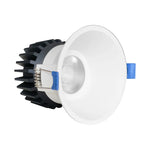 4" LED Round Recessed Light, 1476 Lumen Max, Wattage and CCT Selectable, 120V, White or Black
