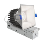 2" LED Square Recessed Light, 900 Lumens, 12W, CCT Selectable, 120V, White or Black