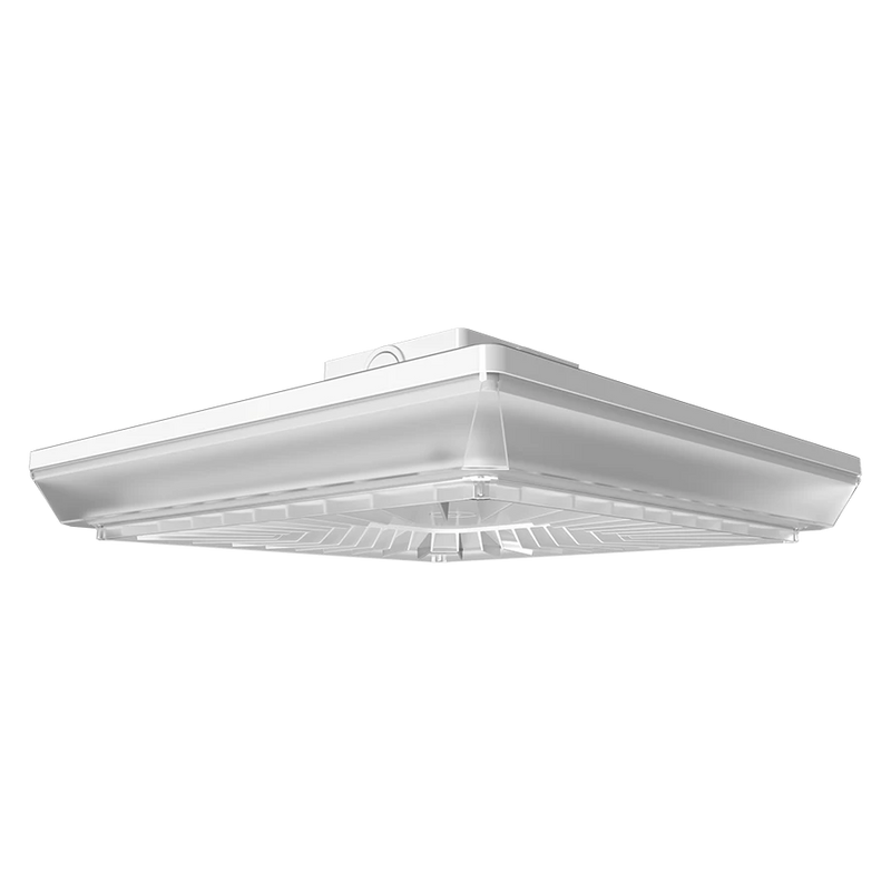 LED Square Canopy Light, 14,348 Lumen Max, Wattage and CCT Selectable, 120-277V or 480V, Integrated Photocell, Bronze or White Finish
