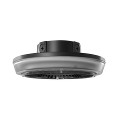 LED Round Canopy Light, 7651 Lumen Max, Wattage and CCT Selectable, 120-277V or 480V, Integrated Photocell, Bronze or White Finish
