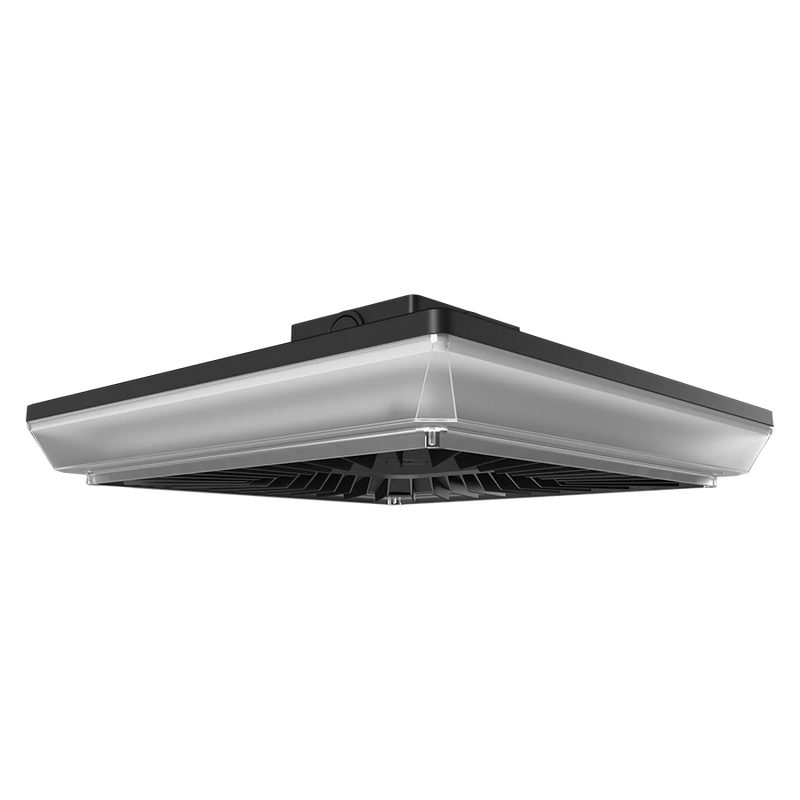 LED Square Canopy Light, 11,020 Lumen Max, Wattage and CCT Selectable, 120-277V or 480V, Integrated Photocell, Bronze or White Finish