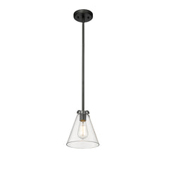 Mini-Pendant Light, Matte Black Finish, Aliza Collection