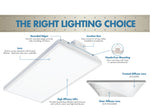 Condor Premium 2FT LED High Bay, 210 Watt, 28,350 Lumens, CCT Selectable 4000K/5000K, Comparable to 6 Lamp T5HO, 8 Lamp T8 or 400 or Higher Watt Fixture, 120-277v