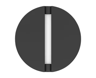 LED Round Outdoor Wall Sconce, 4W, 3000K, 120-277V, Bronze, Dash