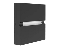 LED Square Outdoor Wall Sconce, 4W, 3000K, 120-277V, Bronze, Dash