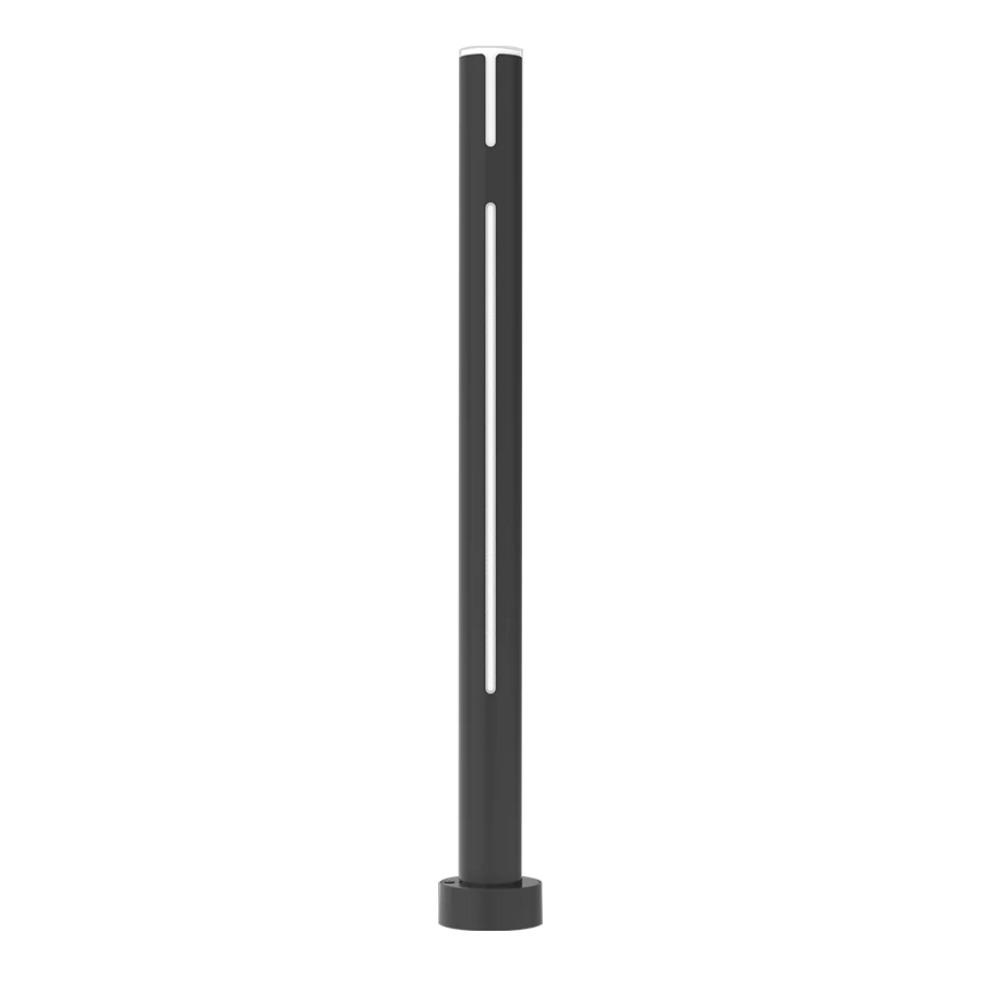 LED Bollard, 9W, 3000K, 120-277V, Slot, Matte Bronze Finish