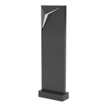 LED Bollard, 8W, 3000K, 120-277V, Tile, Matte Bronze Finish