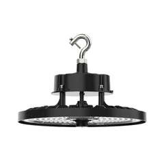 Saturn LED UFO High Bay, 150 watt, 120-277V, 27,750 Lumens, 5000K CCT, Black Finish