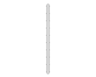 8FT LED Linear Washdown Light, 13,700 Lumens, 100W, CCT Selectable, 120-277V