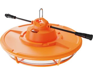 UFO Temporary Lights, 15,304 Lumens, 130W, 5000K, 120-277V