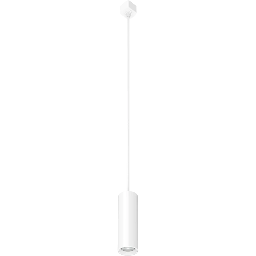 LED Track Pendant Light, 728 Lumen Max, Wattage and CCT Selectable,120V, Black or White Finish