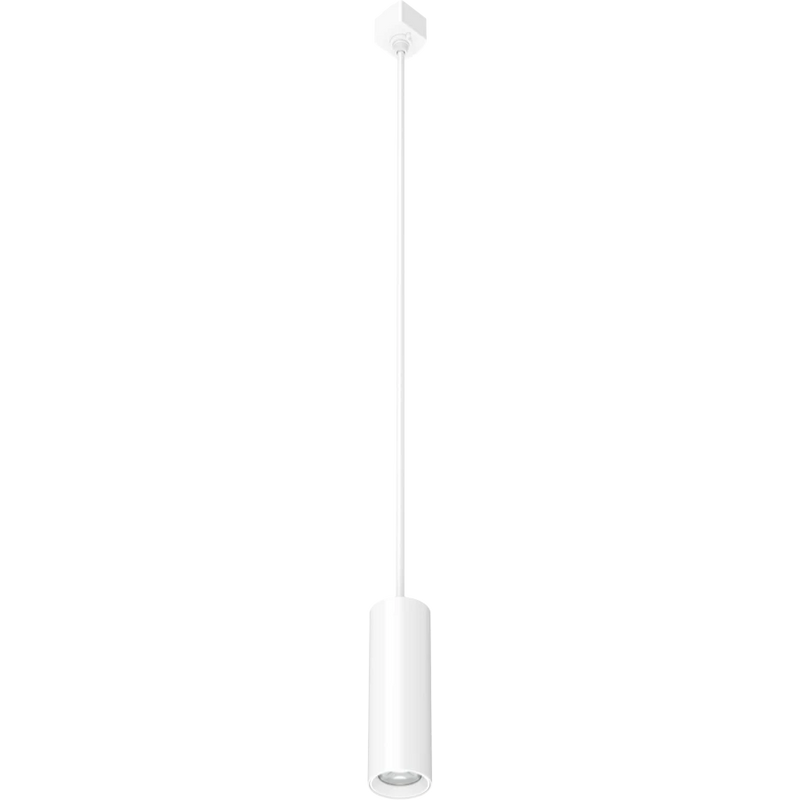 LED Track Pendant Light, 728 Lumen Max, Wattage and CCT Selectable,120V, Black or White Finish
