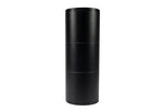 A black cylindrical container or roll-up storage tube with a matte finish, shown vertically against a plain white background.