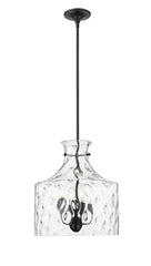 Pendant Light, Santorini Collection, Matte Black, Modern Gold, and Polished Nickel