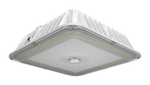 LED Canopy Light, 12,929 Lumen Max, Wattage and CCT Selectable,120-277V, Integrated Photocell, Battery Backup Option, Bronze or White Finish
